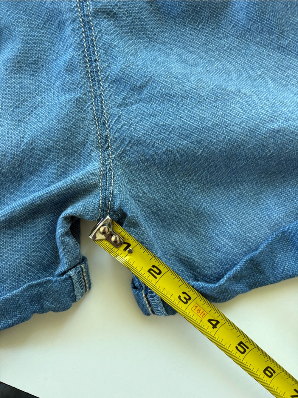 Free People We The Free Jude Shortall in Mid Indigo Small - Picture 6 of 10